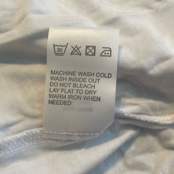 Chaser Ruffle Cold Shoulder Top White Cotton Knit Bell Long Sleeve S - Picture 6 of 6